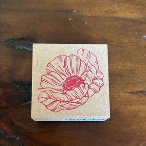 Cherish stamps Floral Design Wood. Base NEW